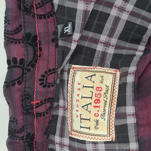 Vintage Italia Long Sleeve Button Down Dress Shirt Men's XL - Picture 5 of 5